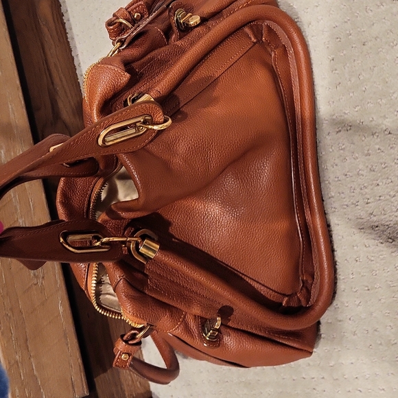 Chloe Handbags - CHLOE Marcie medium leather satchel in rust